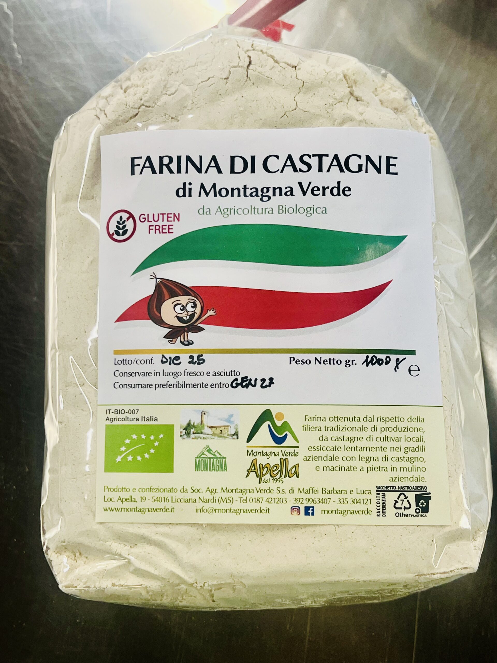 FARINA CASTAGNE BIO SENZA GLUTINE 2025- conf. 1000g